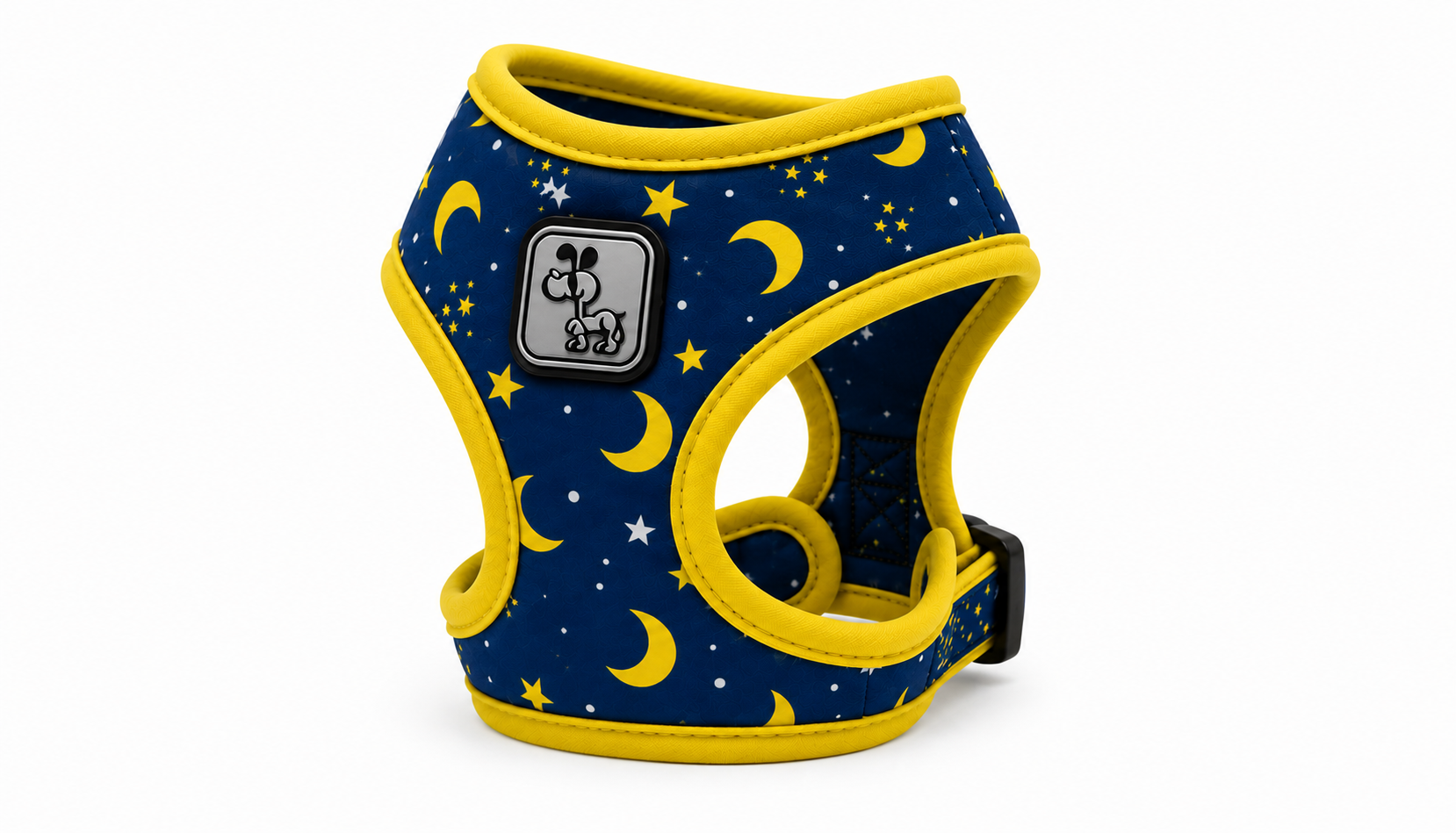 Blue Celestial Dog Harness with Adjustable Straps & Comfortable Padded Design
