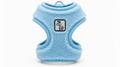 Light Blue Fleece Dog Harness with Adjustable Straps & Cozy Padded Design