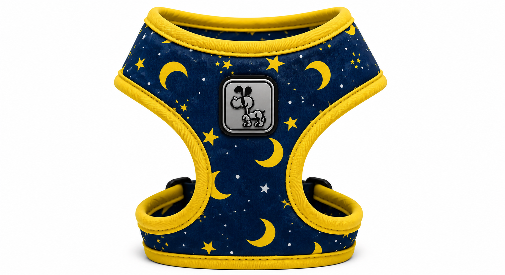 Blue Celestial Dog Harness with Adjustable Straps & Comfortable Padded Design